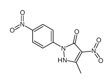 5-METHYL-4-NITRO-2-(4-NITRO-PHENYL)-2H-PYRAZOL-3-OL structure