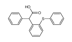 2-phenyl-(2-(2-phenylthio)phenyl)acetic acid结构式