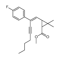 methyl (1R,3S)-3-[(Z)-2-(4-fluorophenyl)oct-1-en-3-ynyl]-2,2-dimethylcyclopropane-1-carboxylate结构式