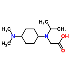 N-[4-(Dimethylamino)cyclohexyl]-N-isopropylglycine Structure