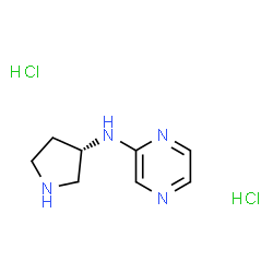 N-[(3S)-pyrrolidin-3-yl]pyrazin-2-amine dihydrochloride Structure