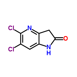 5,6-Dichloro-1H-pyrrolo[3,2-b]pyridin-2(3H)-one Structure