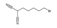 (5-bromopentyl)malononitrile Structure