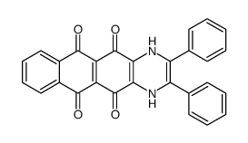 2,3-diphenyl-1,4-dihydronaphtho[3,2-g]quinoxaline-5,6,11,12-tetrone结构式