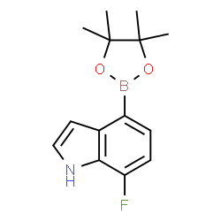 7-Fluoro-4-(4,4,5,5-tetramethyl-1,3,2-dioxaborolan-2-yl)-1H-indole structure