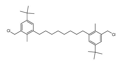 1,8-bis<5-tert-butyl-3-(chloromethyl)-2-methylphenyl>octane Structure