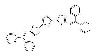 2,5-bis[5-(2,2-diphenylethenyl)thiophen-2-yl]thiophene结构式