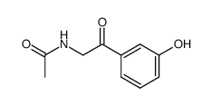 N-[2-oxo-2-(3-hydroxyphenyl)ethyl]acetamide Structure