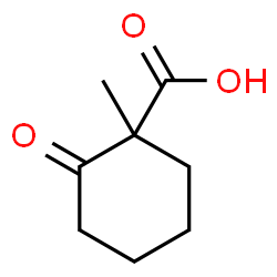 Cyclohexanecarboxylic acid, 1-methyl-2-oxo- (9CI) Structure