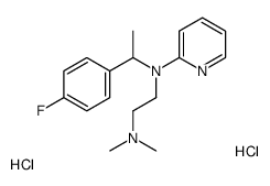 N'-[1-(4-fluorophenyl)ethyl]-N,N-dimethyl-N'-pyridin-2-ylethane-1,2-diamine,dihydrochloride结构式