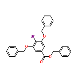 Benzyl 3,5-bis(benzyloxy)-4-bromobenzoate Structure