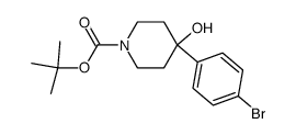 1-BOC-4-(4-BROMOPHENYL)-4-HYDROXYPIPERIDINE structure