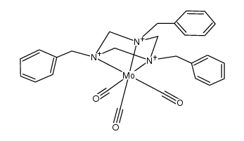 1,3,5-cyclo-(PhCH2NCH2)Mo(CO)3结构式