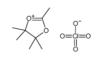 2,4,4,5,5-pentamethyl-1,3-dioxol-1-ium,perchlorate Structure