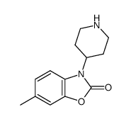 4-(6-methyl-2-oxo-3-benzoxazolinyl)-piperidine Structure