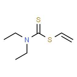 Diethyldithiocarbamic acid vinyl ester structure