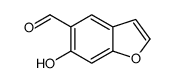 5-Benzofurancarboxaldehyde,6-hydroxy- Structure