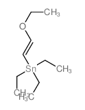 2-ethoxyethenyl-triethyl-stannane structure