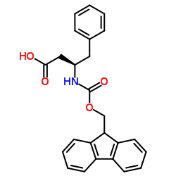 Fmoc-D-beta-homophenylalanine structure