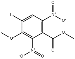 4-Fluoro-3-methoxy-2,6-dinitro-benzoic acid methyl ester structure