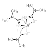 Bismuth,tris(N,N-dimethylcarbamodithioato-kS,kS')-, (OC-6-11)-结构式