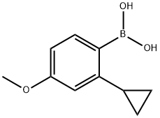 (2-cyclopropyl-4-methoxyphenyl)boronic acid Structure