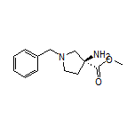 Methyl (R)-3-Amino-1-benzylpyrrolidine-3-carboxylate Structure