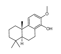 1-Phenanthrenol, 4b,5,6,7,8,8a,9,10-octahydro-2-methoxy-4b,8,8-trimethyl-, (4bS,8aS)-结构式