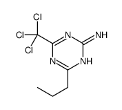 4-propyl-6-(trichloromethyl)-1,3,5-triazin-2-amine结构式