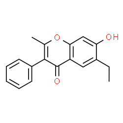 6-乙基-7-羟基-2-甲基-3-苯基苯并吡喃-4-酮图片