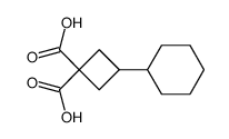 3-Cyclohexyl-cyclobutan-1,1-dicarbonsaeure Structure