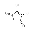 2,3-dichlorocyclopent-2-ene-1,4-dione Structure