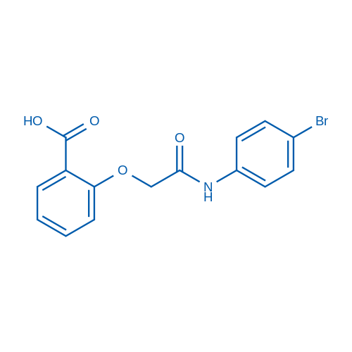 2-(2-((4-Bromophenyl)amino)-2-oxoethoxy)benzoic acid Structure