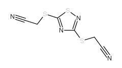 3,5-BIS(CYANOMETHYLTHIO)-1,2,4-THIADIAZOLE structure