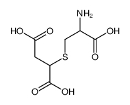 S-(1,2-dicarboxyethyl)cysteine structure