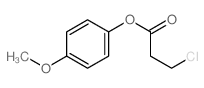 Propanoic acid,3-chloro-, 4-methoxyphenyl ester structure