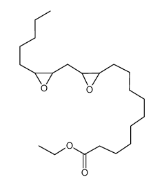 ethyl 10-[3-[(3-pentyloxiran-2-yl)methyl]oxiran-2-yl]decanoate structure