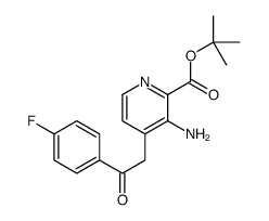 tert-butyl 3-amino-4-[2-(4-fluorophenyl)-2-oxoethyl]pyridine-2-carboxylate Structure