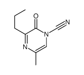 1(2H)-Pyrazinecarbonitrile,5-methyl-2-oxo-3-propyl-(9CI) Structure