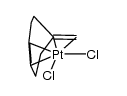 dichloro{(1,2,5,8-η4)-5-methylenecycloheptene}platinum(II)结构式