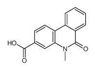 5-methyl-6-oxophenanthridine-3-carboxylic acid结构式