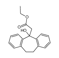 ethyl 2-(5-hydroxy-10,11-dihydro-5H-dibenzo[a,d][7]annulen-5-yl)acetate Structure