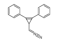 (2,3-Diphenyl-2-cyclopropen-1-yl)diazomethane Structure