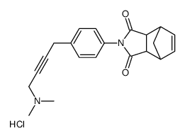 2-(4-(4-(dimethylamino)but-2-yn-1-yl)phenyl)-3a,4,7,7a-tetrahydro-1H-4,7-methanoisoindole-1,3(2H)-dione hydrochloride Structure