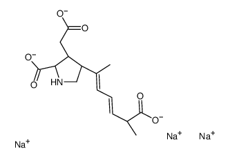 trisodium,(2S,3S,4S)-4-[(2Z,4E,6R)-6-carboxylatohepta-2,4-dien-2-yl]-3-(carboxylatomethyl)pyrrolidine-2-carboxylate Structure