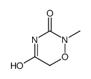 2-methyl-1,2,4-oxadiazinane-3,5-dione结构式