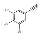 3,5-二溴-4-氨基苯甲腈结构式