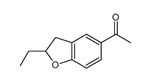 2-Ethyl-2,3-dihydro-5-acetylbenzofuran结构式