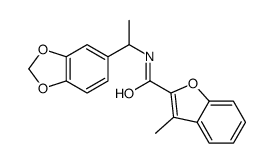 2-Benzofurancarboxamide,N-[1-(1,3-benzodioxol-5-yl)ethyl]-3-methyl-(9CI) picture