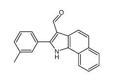 1H-Benz[g]indole-3-carboxaldehyde,2-(3-methylphenyl)-(9CI) structure